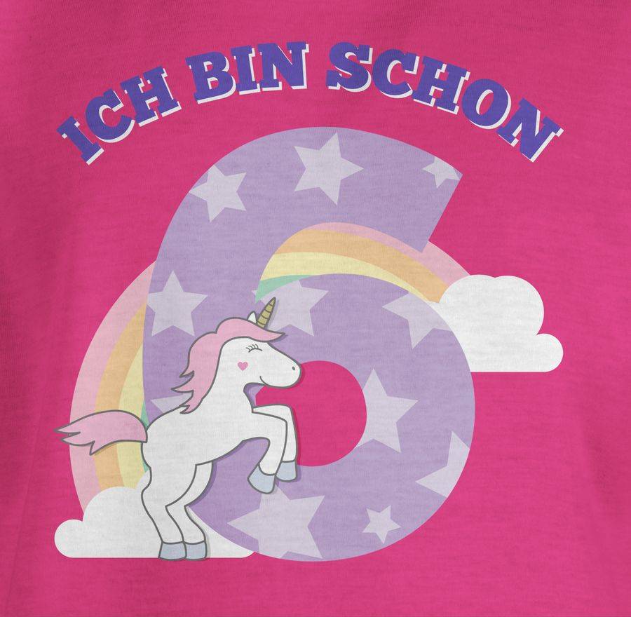 Shirtracer Ich Bin Schon Sechs Einhorn: Tshirt Gym Bag Shirtracer