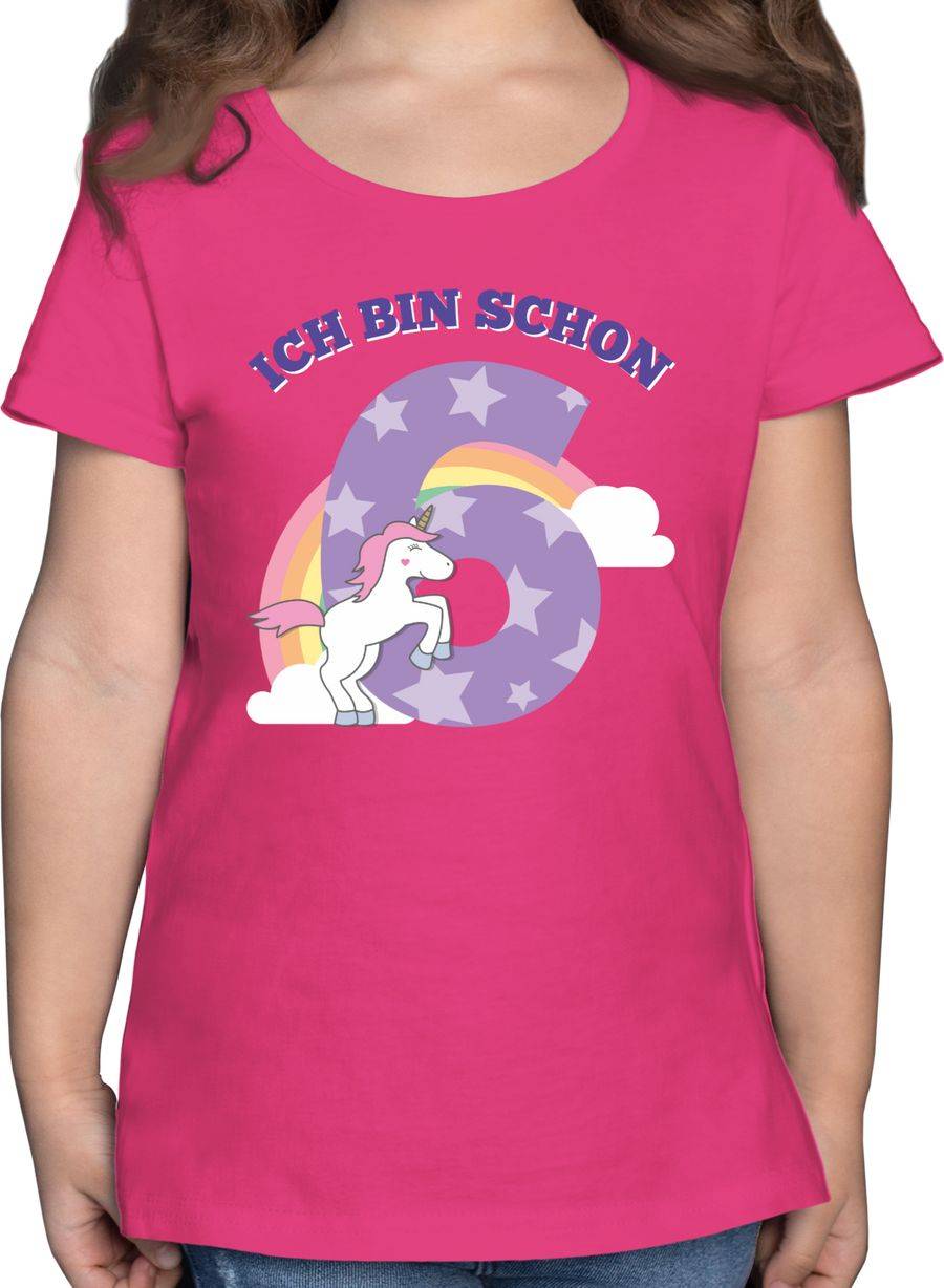 Shirtracer Ich bin schon sechs Einhorn: Tshirt Gym Bag Shirtracer