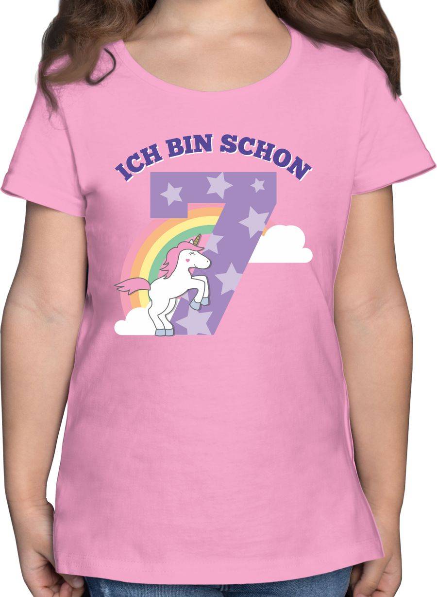 Shirtracer Ich bin schon sieben Einhorn: T-Shirt Rucksack Shirtracer