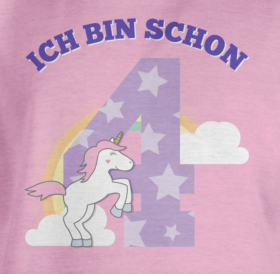 Shirtracer Ich Bin Schon Vier Einhorn Shirts & Mehr Shirtracer