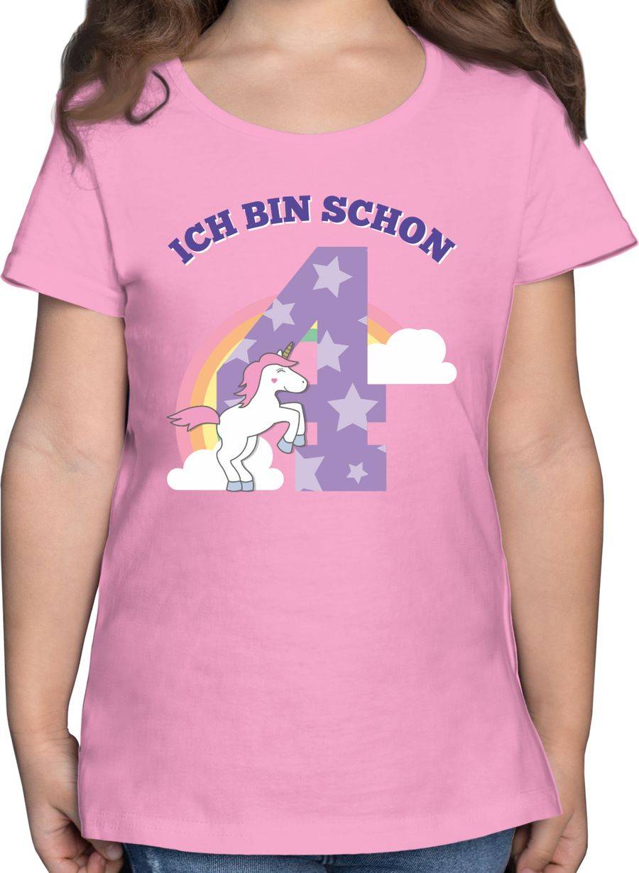 Shirtracer Ich bin schon vier Einhorn Shirts & Mehr Shirtracer