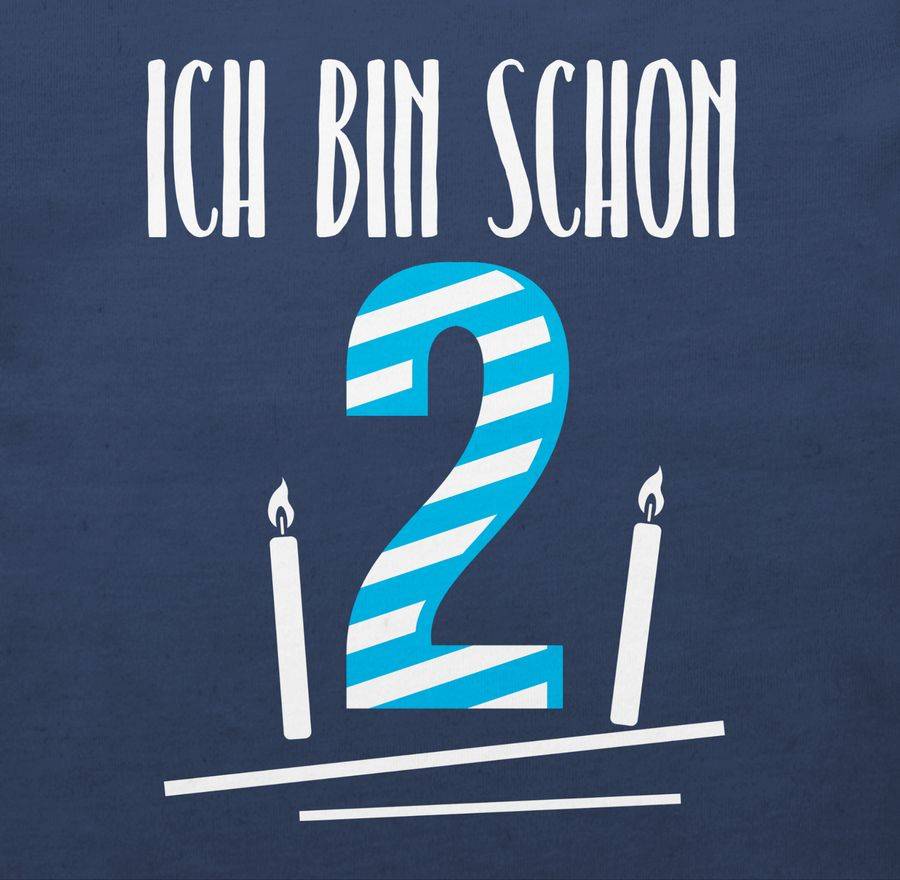 Shirtracer Ich Bin Schon Zwei Blau: T-Shirt Gym Bag Shirtracer