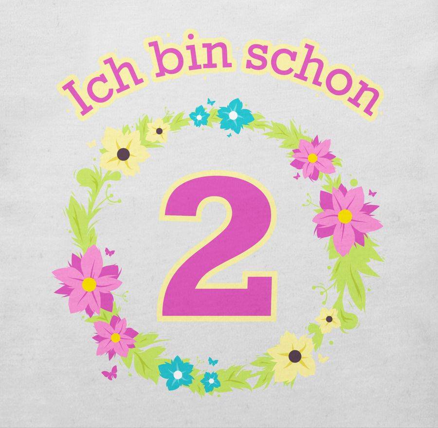 Shirtracer Ich Bin Schon Zwei Blumenkranz: Tshirt Gym Bag Shirtracer