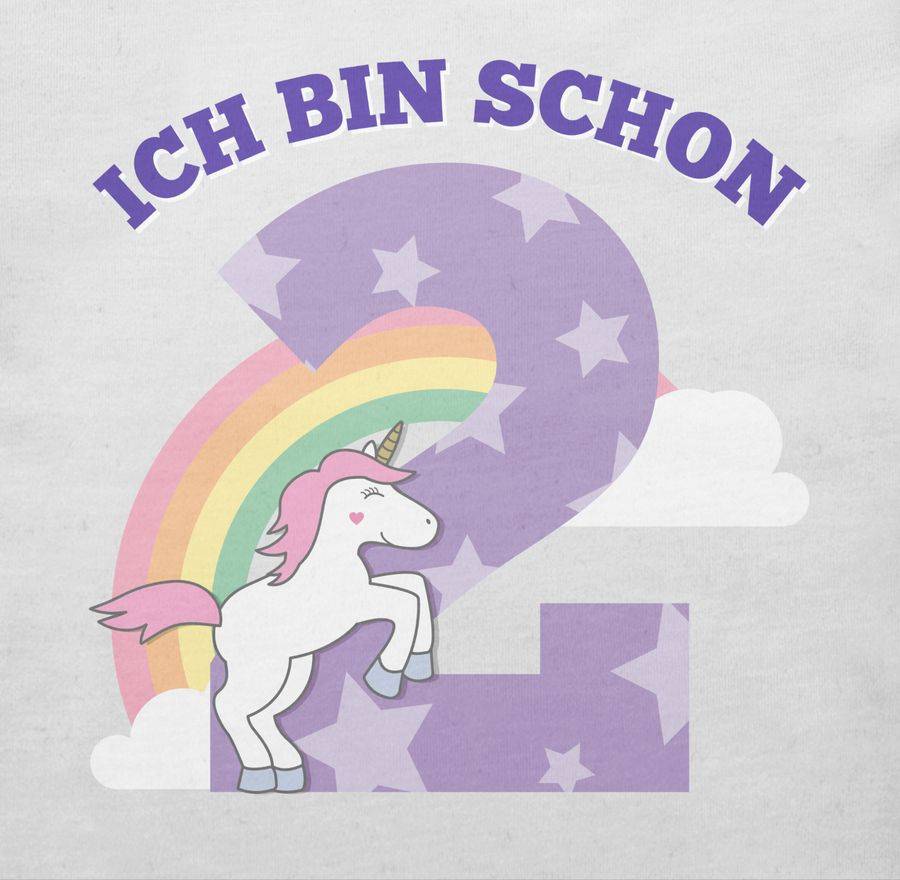 Shirtracer Ich Bin Schon Zwei Einhorn Shirts & Mehr Shirtracer