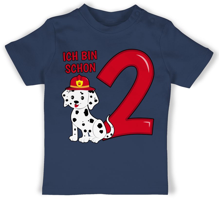 Shirtracer Ich bin schon zwei Feuerwehr Hund Shirts & Mehr Shirtracer