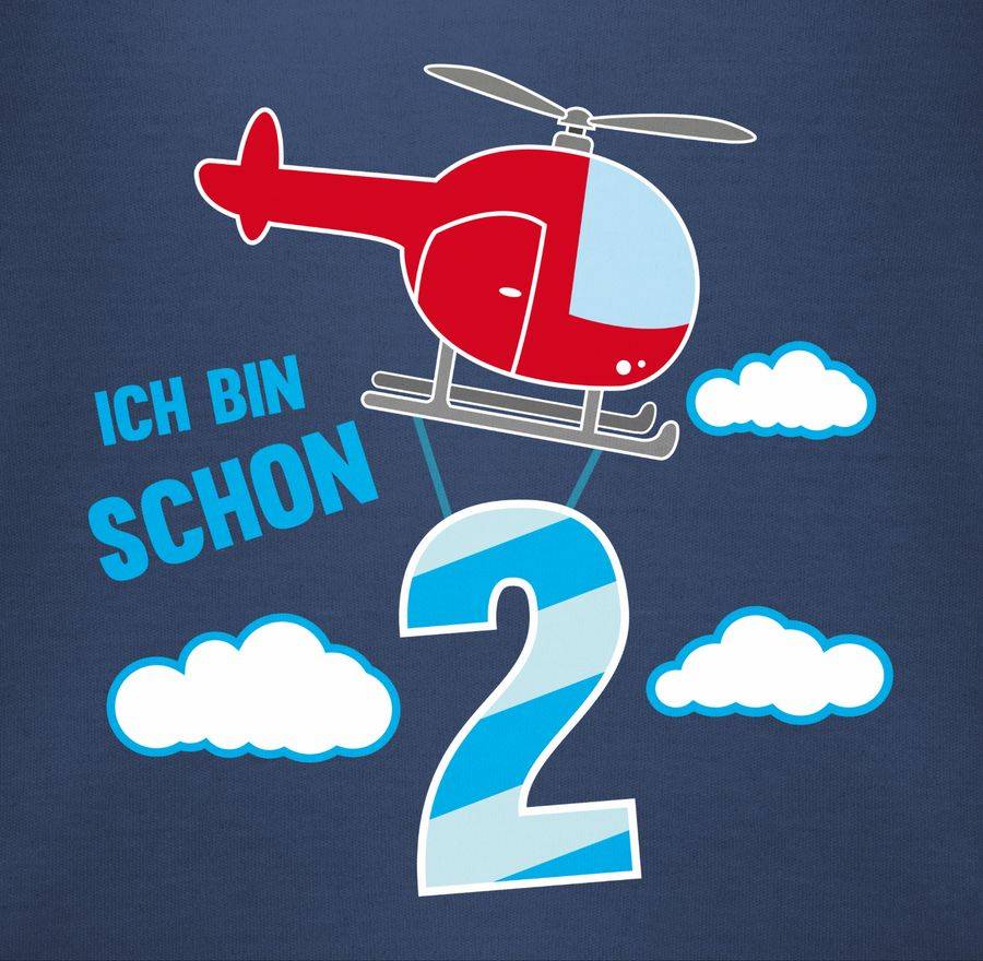 Shirtracer Ich bin schon zwei Hubschrauber: Tshirt Rucksack Shirtracer