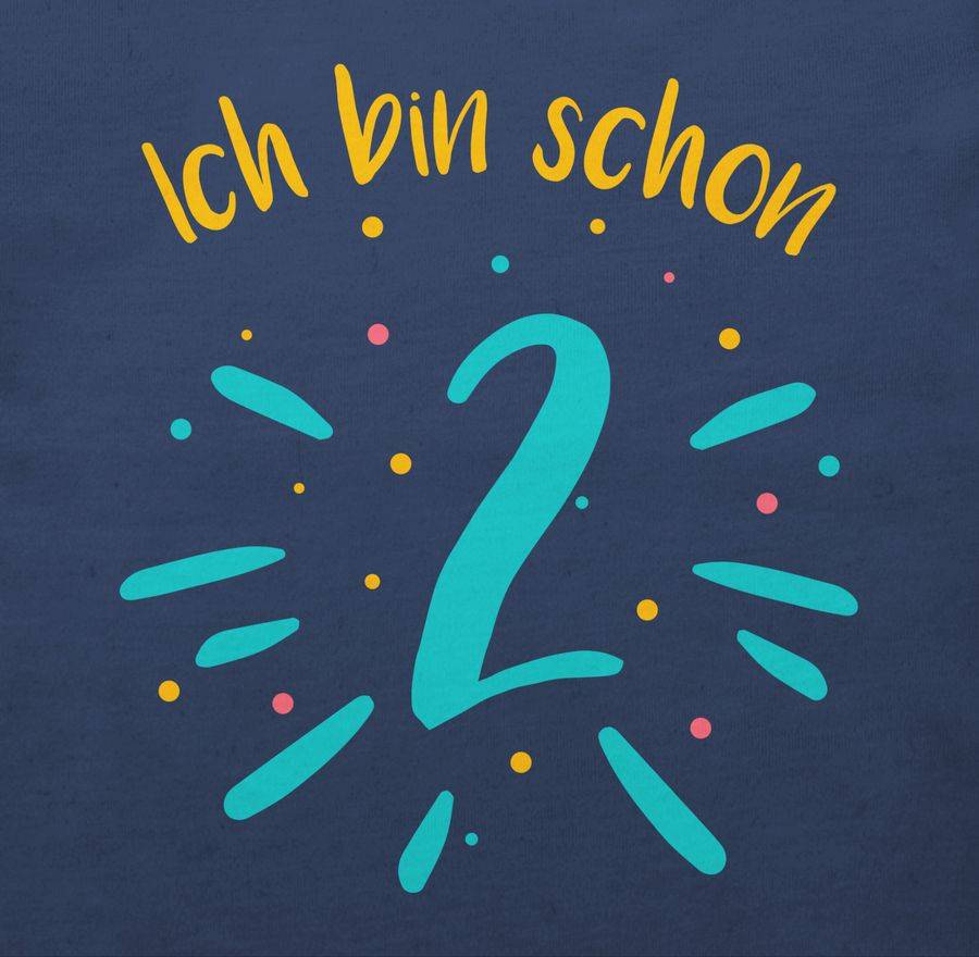 Shirtracer Ich Bin Schon Zwei Konfetti Bunt Shirts & Mehr Shirtracer