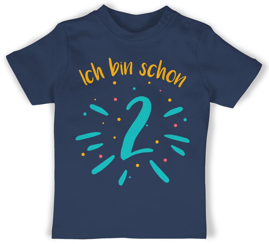Shirtracer Ich bin schon zwei Konfetti bunt Shirts & Mehr Shirtracer
