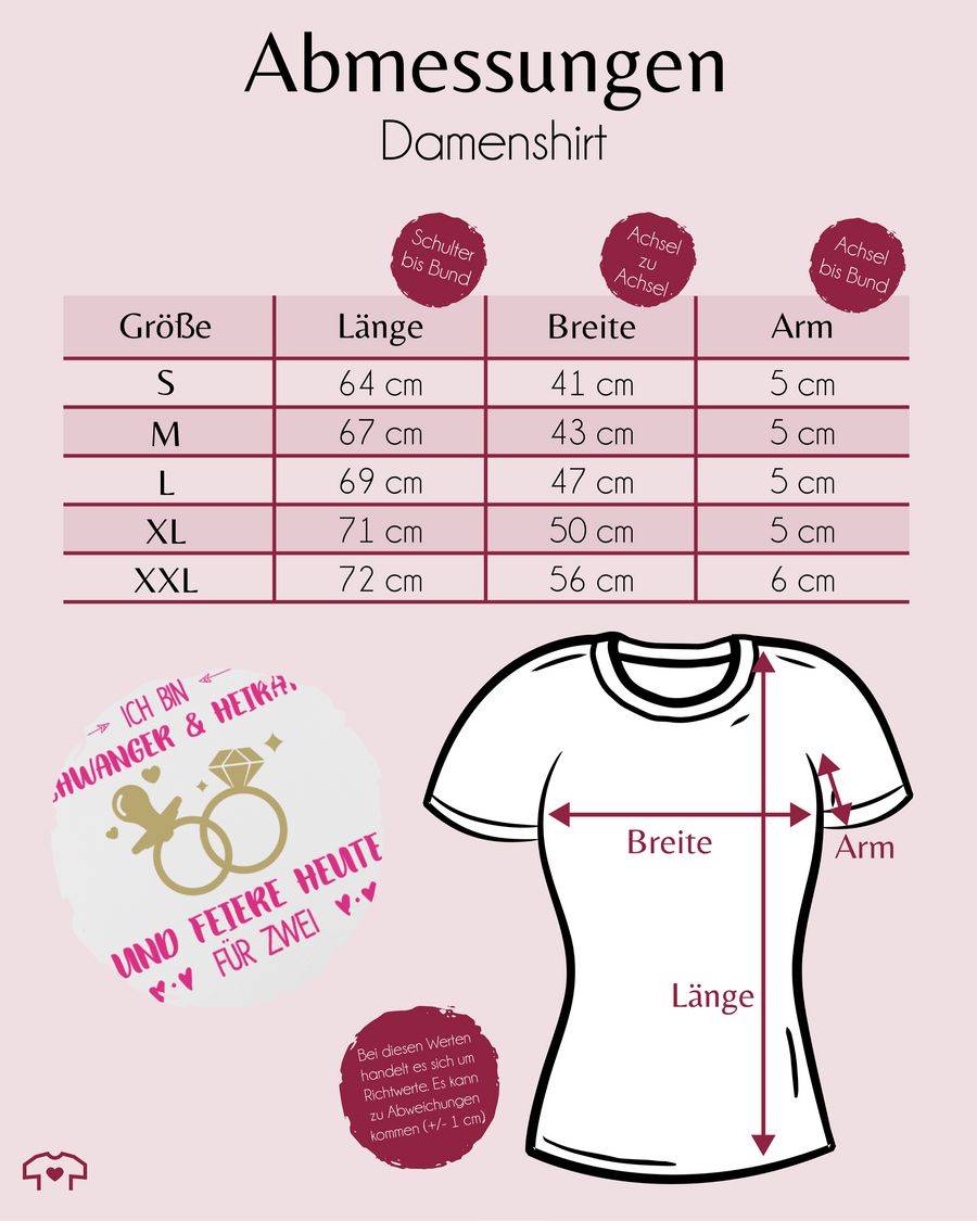 Shirtracer Ich Bin Schwanger & Heirate Und Feiere Heute Für Zwei: Tshirt Rucksack Shirtracer