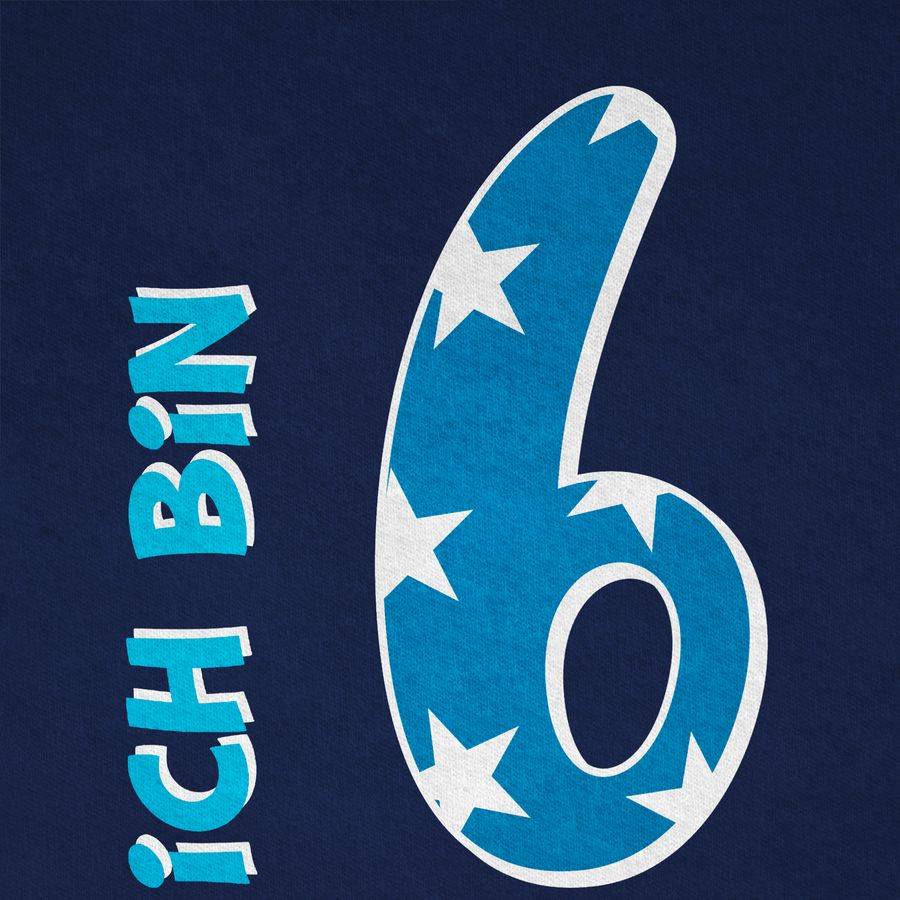 Shirtracer Ich Bin Sechs Blau Junge Shirts & Mehr Shirtracer