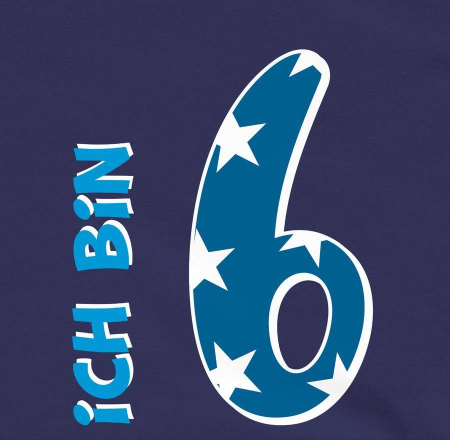 Shirtracer Ich Bin Sechs Blau Junge Shirts & Mehr Shirtracer