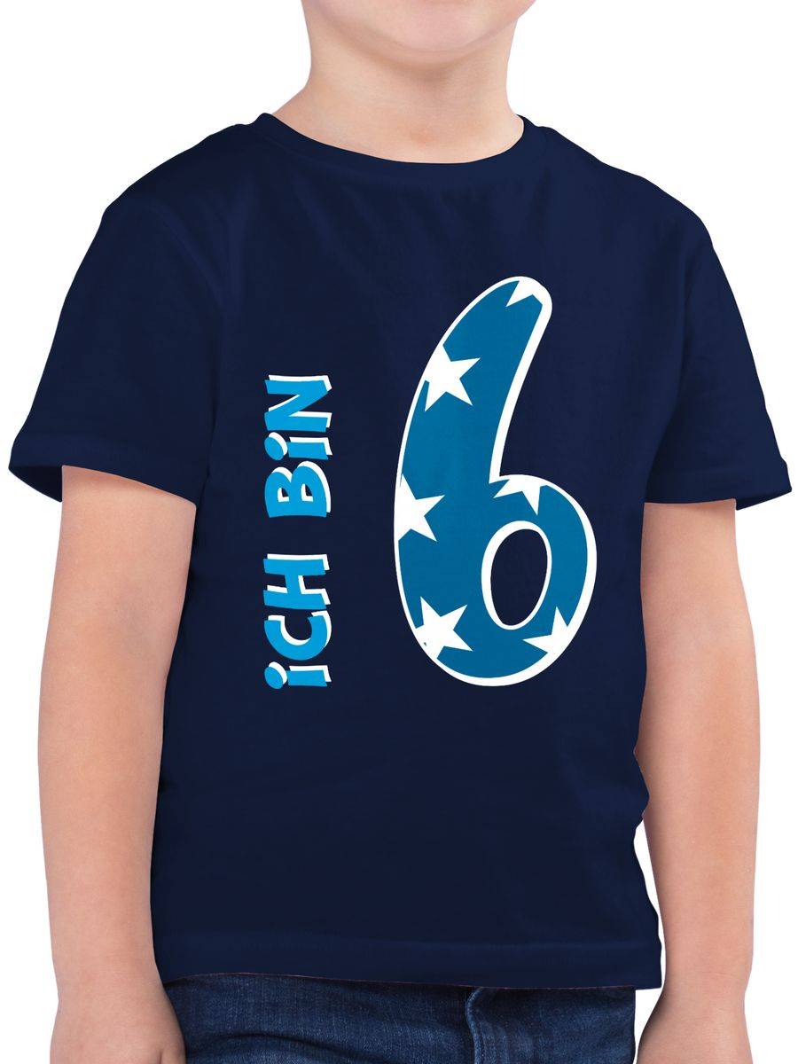Shirtracer Ich bin sechs Blau Junge Shirts & Mehr Shirtracer