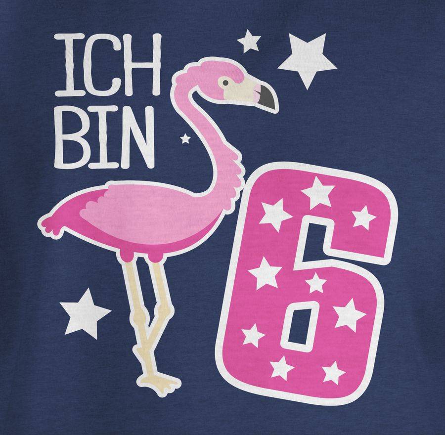 Shirtracer Ich Bin Sechs Flamingo: T-Shirt Gym Bag Shirtracer