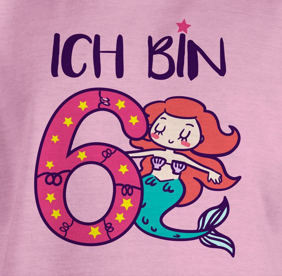 Shirtracer Ich Bin Sechs Meerjungfrau Shirts & Mehr Shirtracer