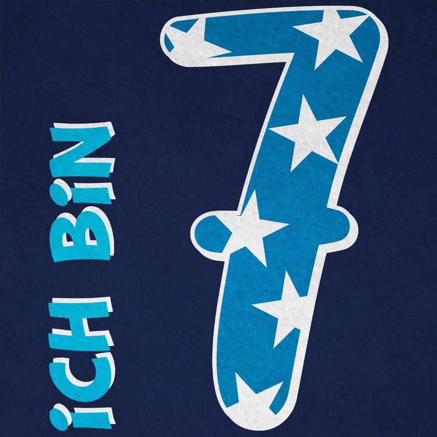 Shirtracer Ich Bin Sieben Blau Junge Shirts & Mehr Shirtracer