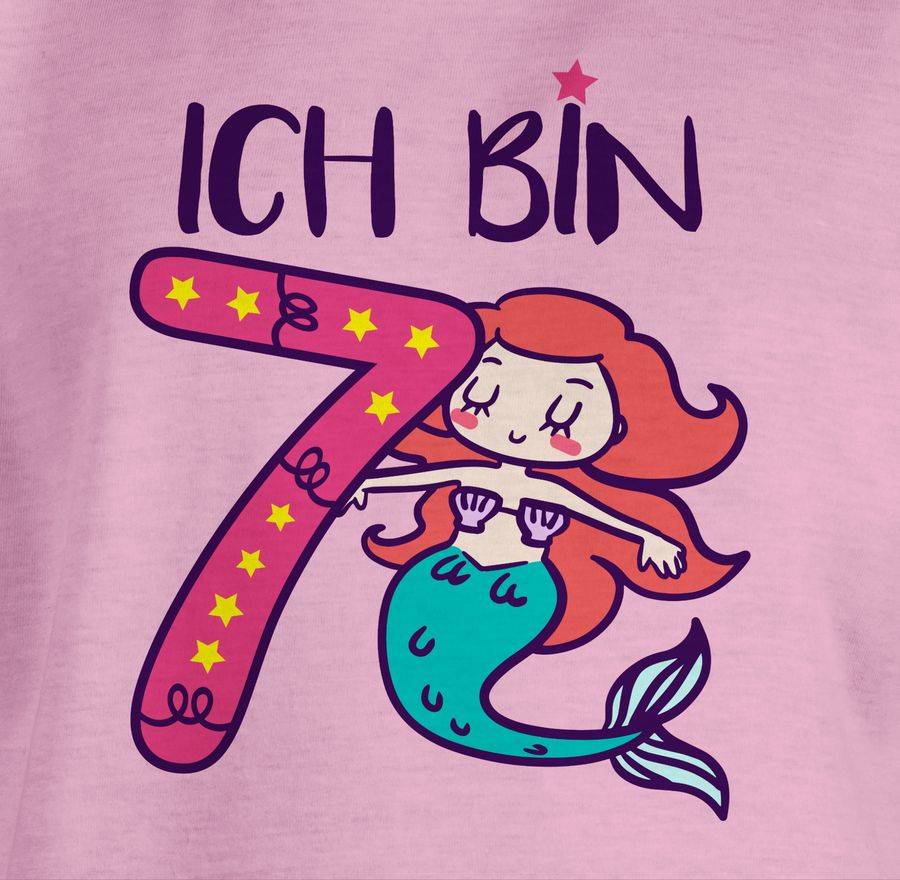 Shirtracer Ich Bin Sieben Meerjungfrau: T-Shirt Gym Bag Shirtracer