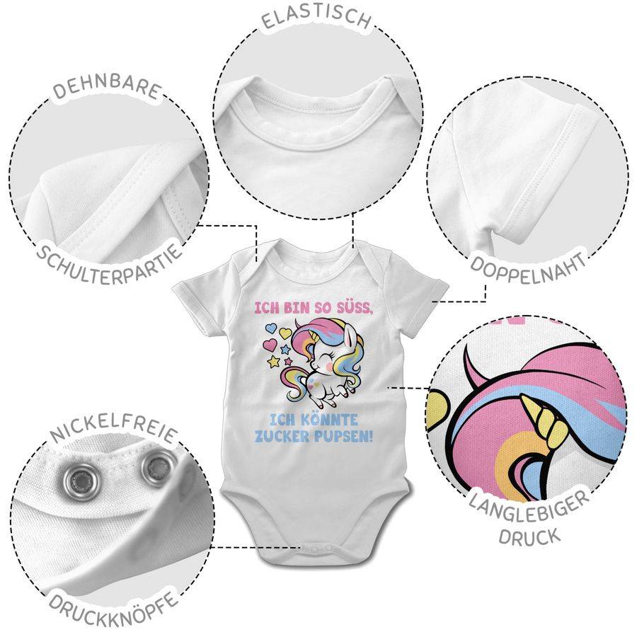 Shirtracer Ich Bin So Süß, Ich Könnte Zucker Pupsen - Bunt Shirts & Mehr Shirtracer