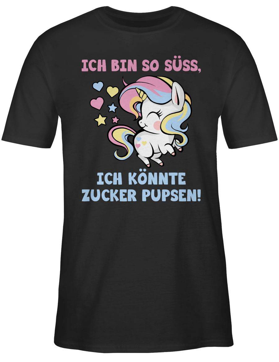 Shirtracer Ich bin so süß, ich könnte Zucker pupsen - bunt Shirts & Mehr Shirtracer