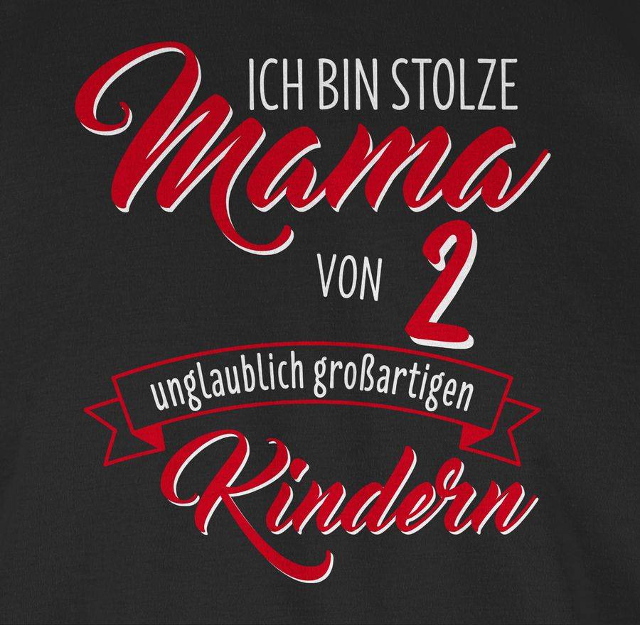 Shirtracer Ich Bin Stolze Mama Von 2 Unglaublich Großartigen Kindern: Tshirt Rucksack Shirtracer