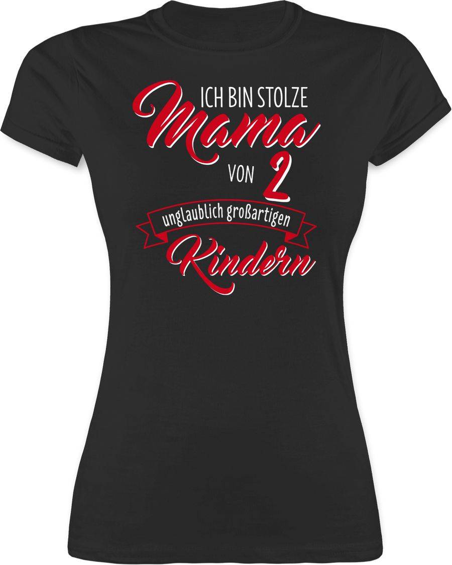 Shirtracer Ich bin stolze Mama von 2 unglaublich großartigen Kindern: Tshirt Rucksack Shirtracer