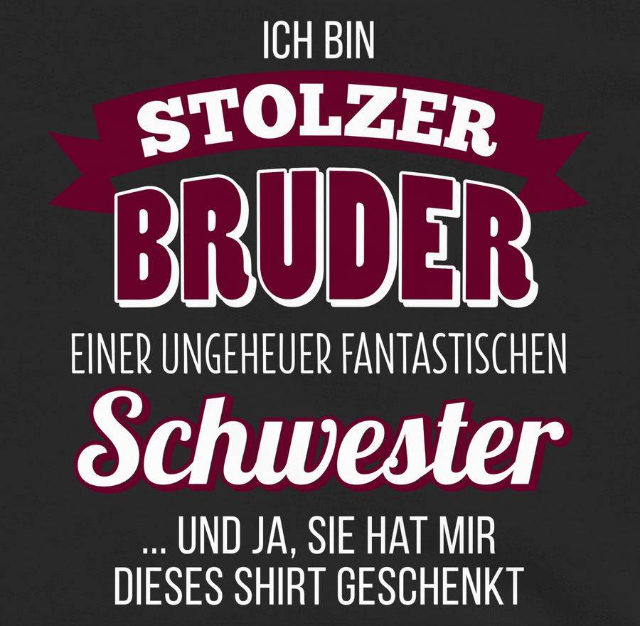 Shirtracer Ich Bin Stolzer Bruder: Tshirt Gym Bag Shirtracer