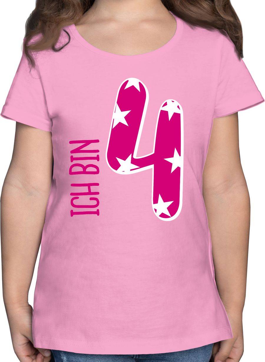 Shirtracer Ich bin vier Rosa Mädchen: T-Shirt Gym Bag Shirtracer