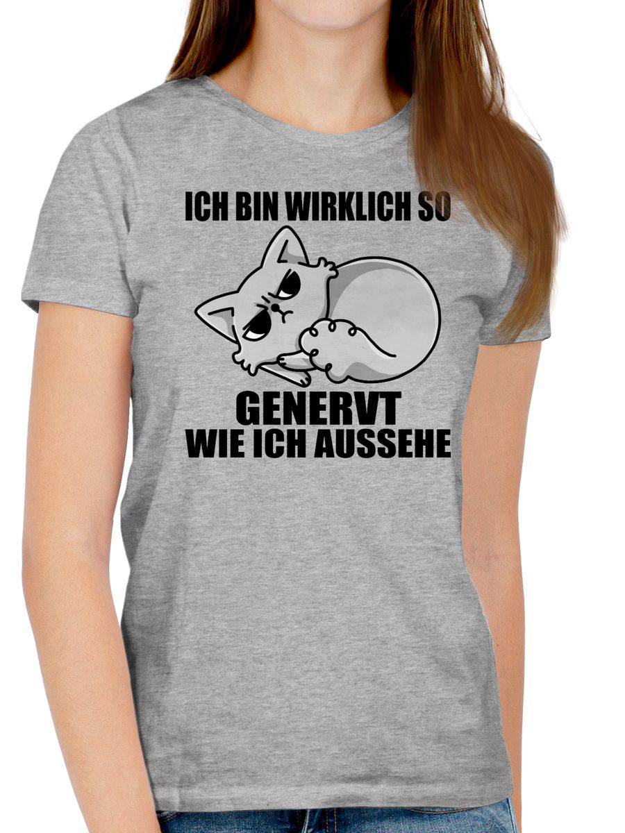 Shirtracer Ich Bin Wirklich So Genervt Wie Ich Aussehe Shirts & Mehr Shirtracer