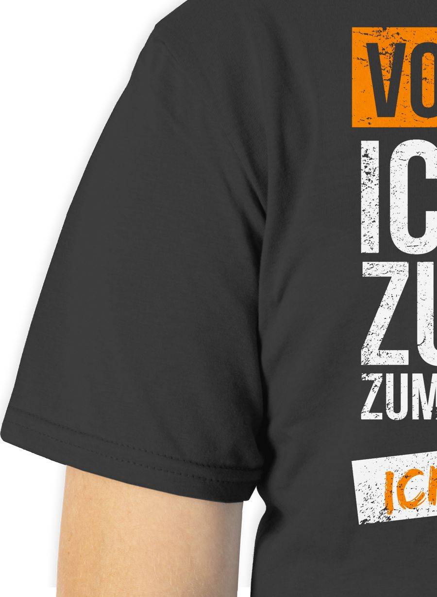 Shirtracer Ich Bin Zu Dick Zum Wegrennen Ich Kämpfe: T-Shirt Rucksack Shirtracer