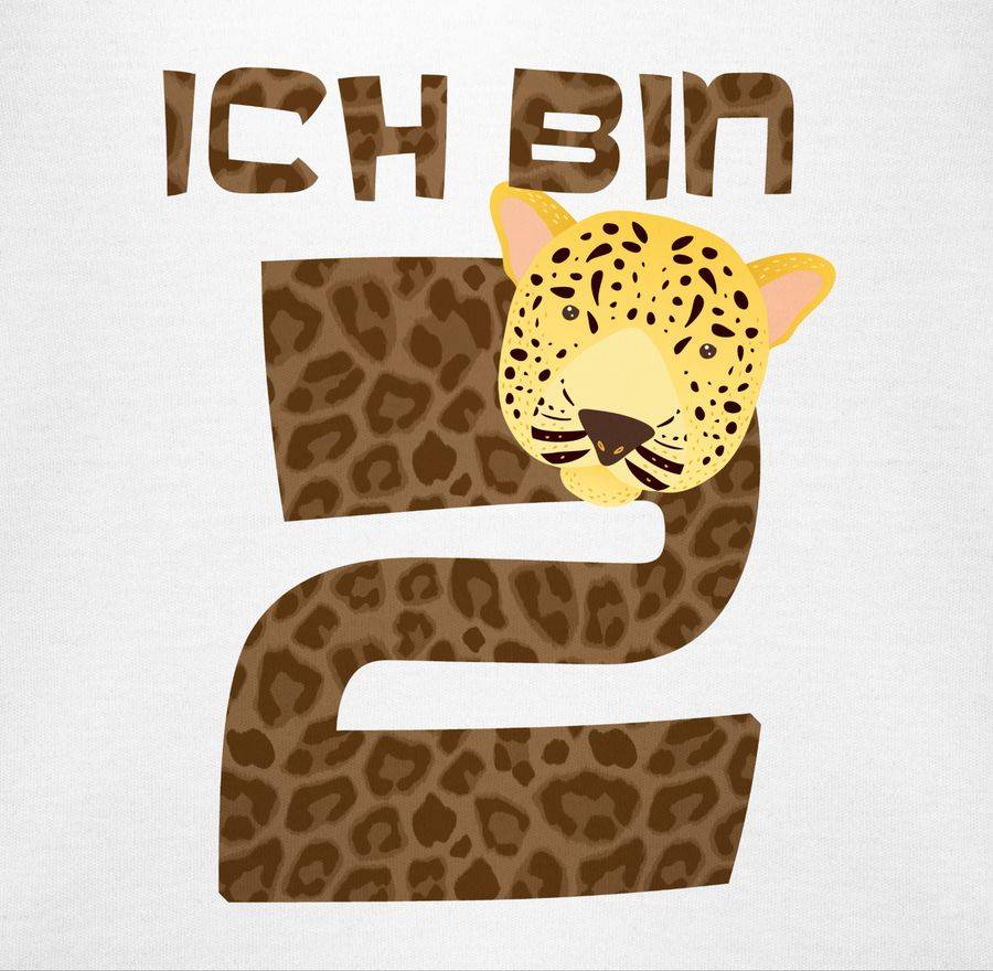Shirtracer Ich Bin Zwei Leopard: Tshirt Gym Bag Shirtracer