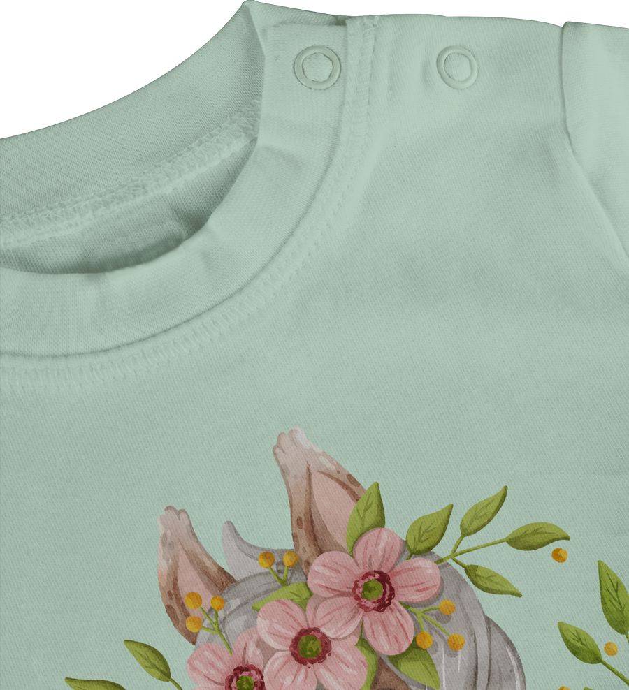 Shirtracer Ich Bin Zwei Mit Süßem Pferd Mit Blumen Shirts & Mehr Shirtracer