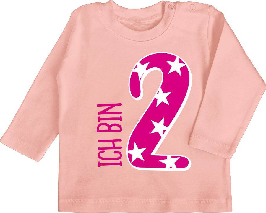 Shirtracer Ich bin zwei Rosa Mädchen Shirts & Mehr Shirtracer