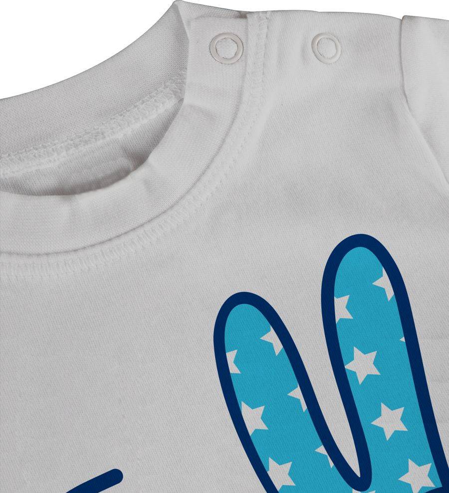 Shirtracer Ich Bin Zwei Zeichensprache Blau Shirts & Mehr Shirtracer