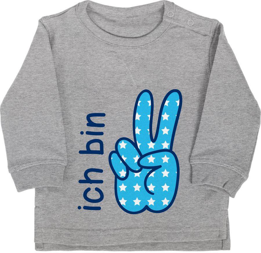 Shirtracer Ich bin zwei Zeichensprache blau Shirts & Mehr Shirtracer