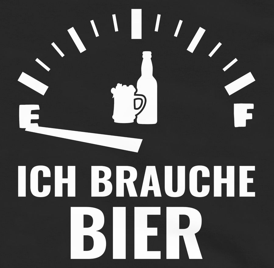 Shirtracer Ich Brauche Bier - Weiß: Tshirt Rucksack Shirtracer