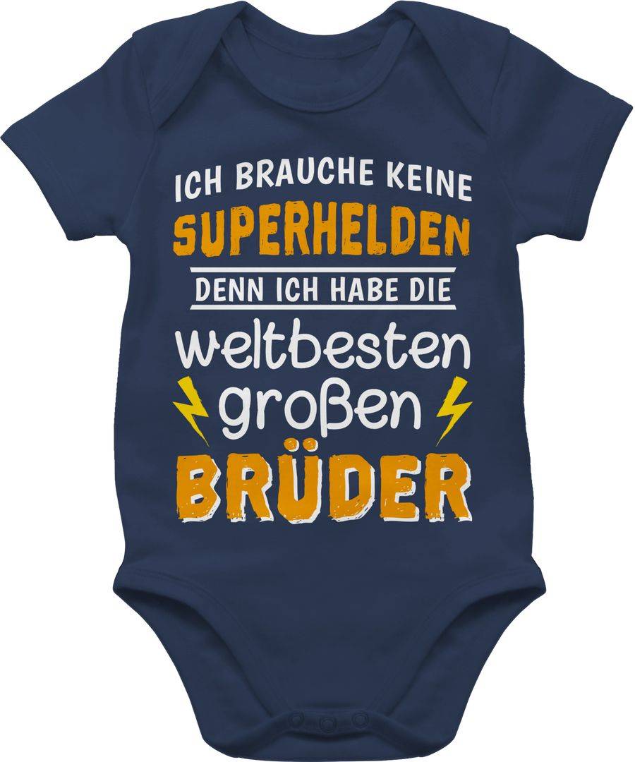 Shirtracer Ich brauche keine Superhelden - Große Brüder Shirts & Mehr Shirtracer