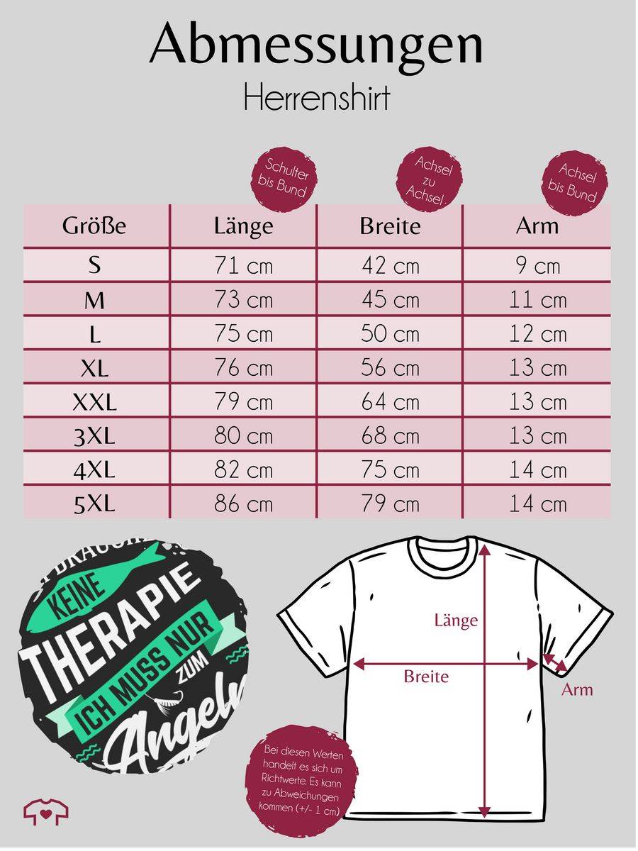 Shirtracer Ich Brauche Keine Therapie Angeln: T-Shirt Rucksack Shirtracer