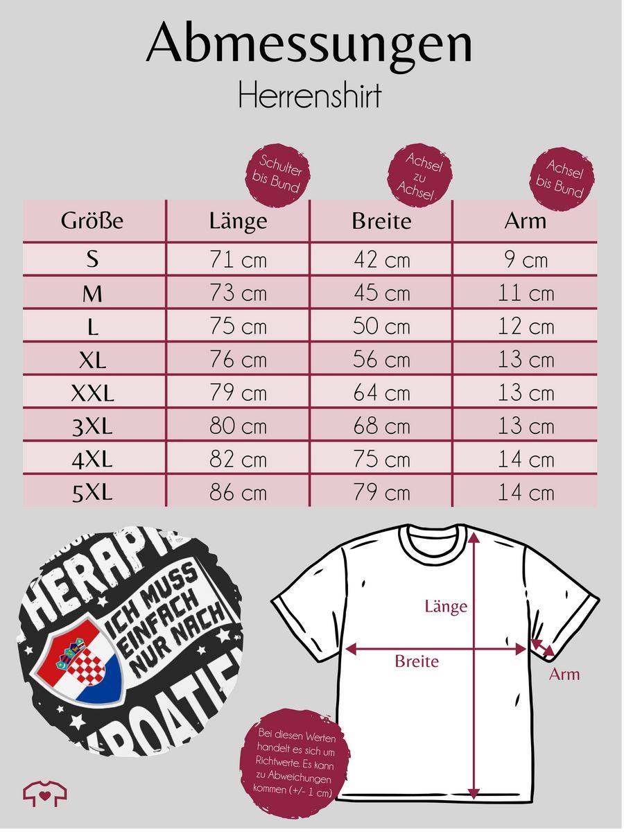 Shirtracer Ich Brauche Keine Therapie Ich Muss Einfach Nur Nach Kroatien - Weiß Shirts & Shirtracer