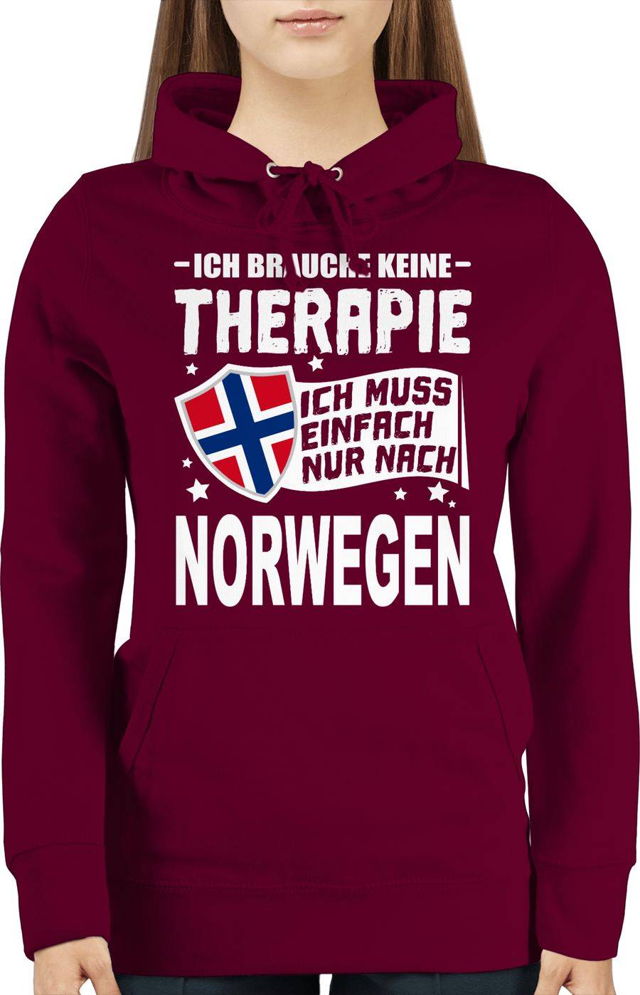 Shirtracer Ich Brauche Keine Therapie Ich Muss Einfach Nur Nach Norwegen - Weiß Shirts & Shirtracer