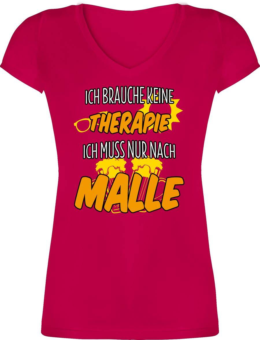 Shirtracer Ich brauche keine Therapie ich muss nur nach Malle Shirts & Mehr Shirtracer