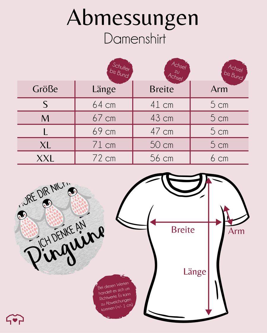 Shirtracer Ich Denke An Pinguine: T-Shirt Rucksack Shirtracer