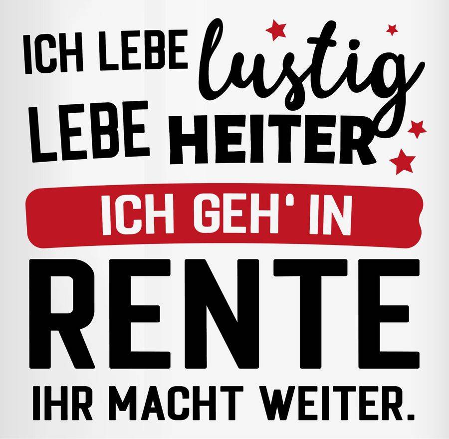 Shirtracer Ich Geh In Rente - Ihr Macht Weiter.: Tshirt Rucksack Shirtracer