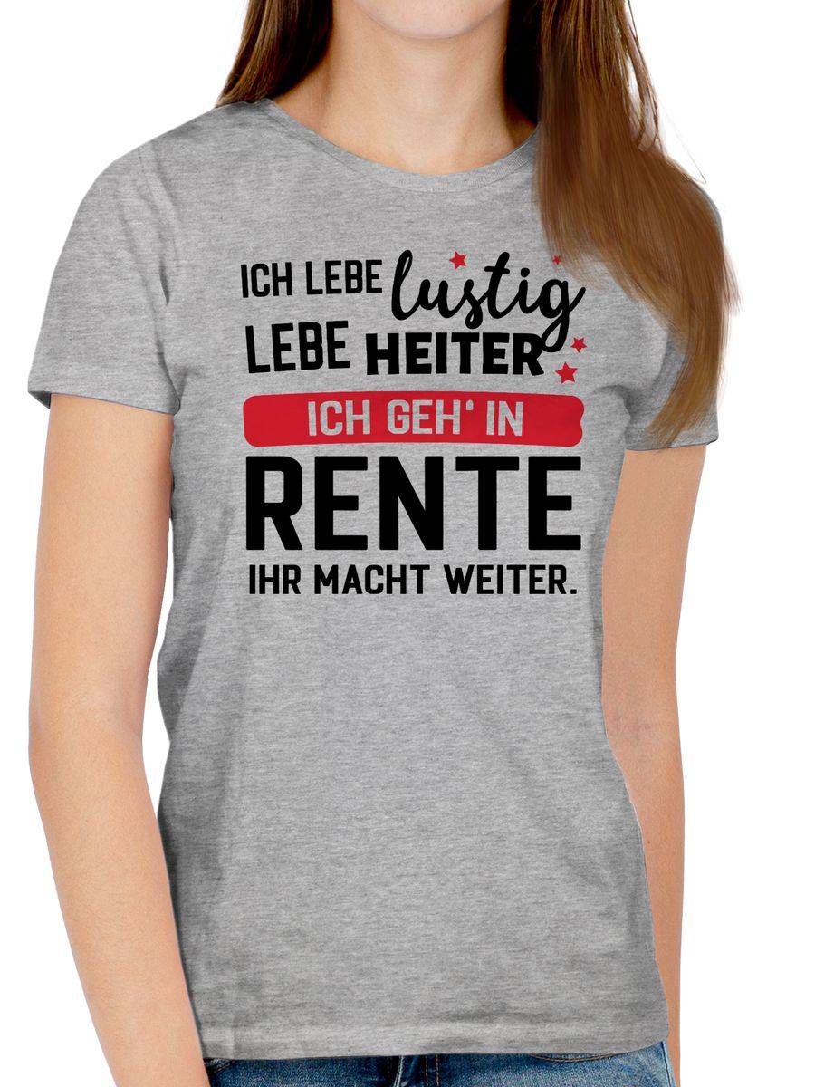 Shirtracer Ich Geh In Rente - Ihr Macht Weiter.: Tshirt Rucksack Shirtracer