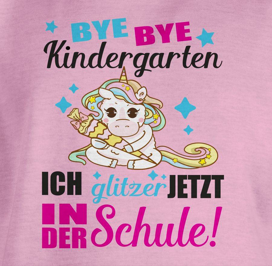 Shirtracer Ich Glitzer Jetzt In Der Schule Einhorn Mit Schultüte - Fuchsia: T-Shirt Gym Bag Shirtracer