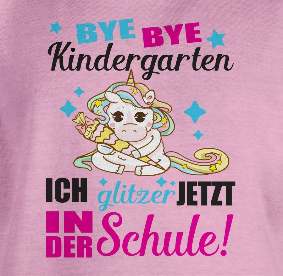 Shirtracer Ich Glitzer Jetzt In Der Schule Einhorn Mit Schultüte - Fuchsia: T-Shirt Gym Bag Shirtracer