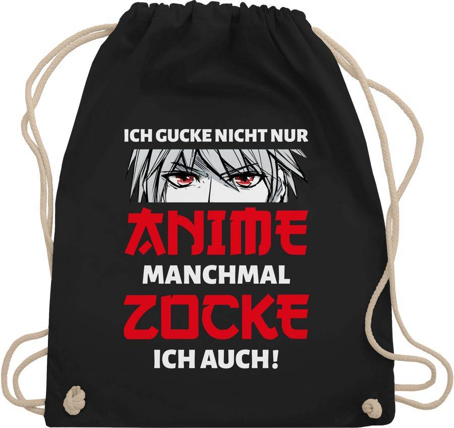 Shirtracer Ich gucke nicht nur Anime manchmal zocke ich auch Junge: T-Shirt Rucksack Shirtracer