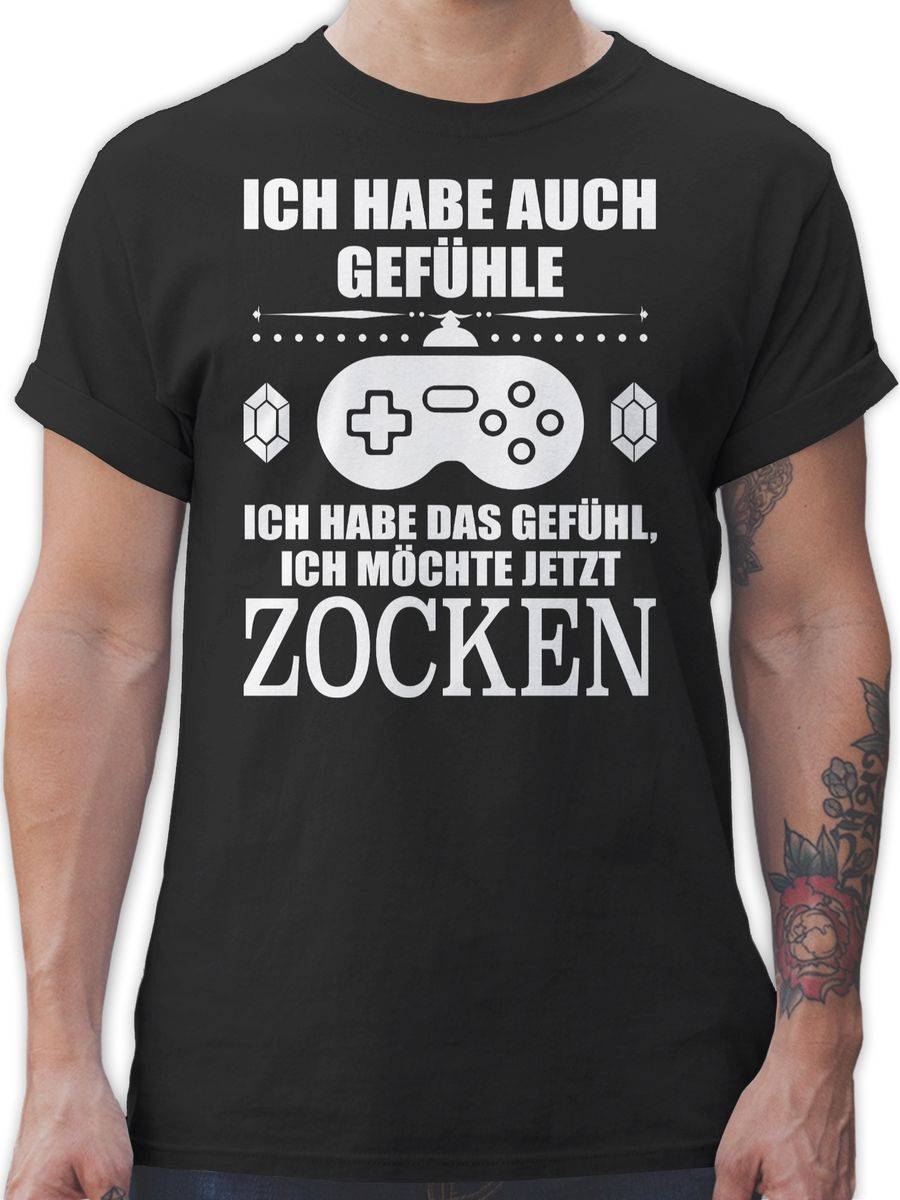 Shirtracer Ich hab das Gefühl ich möchte jetzt Zocken: T-Shirt Rucksack Shirtracer