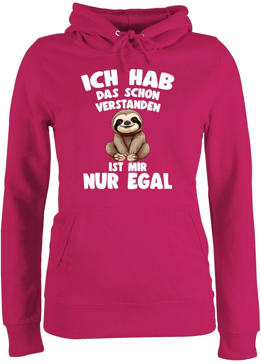 Shirtracer Ich hab das schon verstanden ist mir nur egal Lustiger Spruch Faultier Shirts Shirtracer