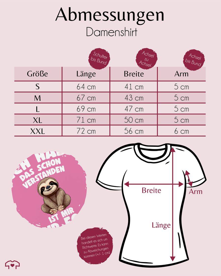 Shirtracer Ich Hab Das Schon Verstanden Ist Mir Nur Egal Lustiger Spruch Faultier Shirts Shirtracer