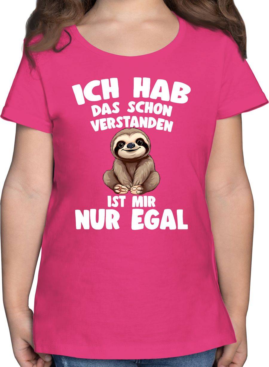 Shirtracer Ich hab das schon verstanden ist mir nur egal Lustiger Spruch Faultier Shirts Shirtracer