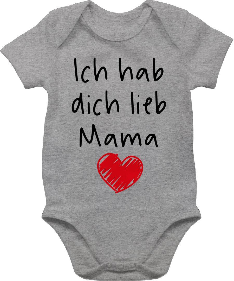 Shirtracer Ich hab dich lieb Mama Herz schwarz: T-Shirt Rucksack Shirtracer